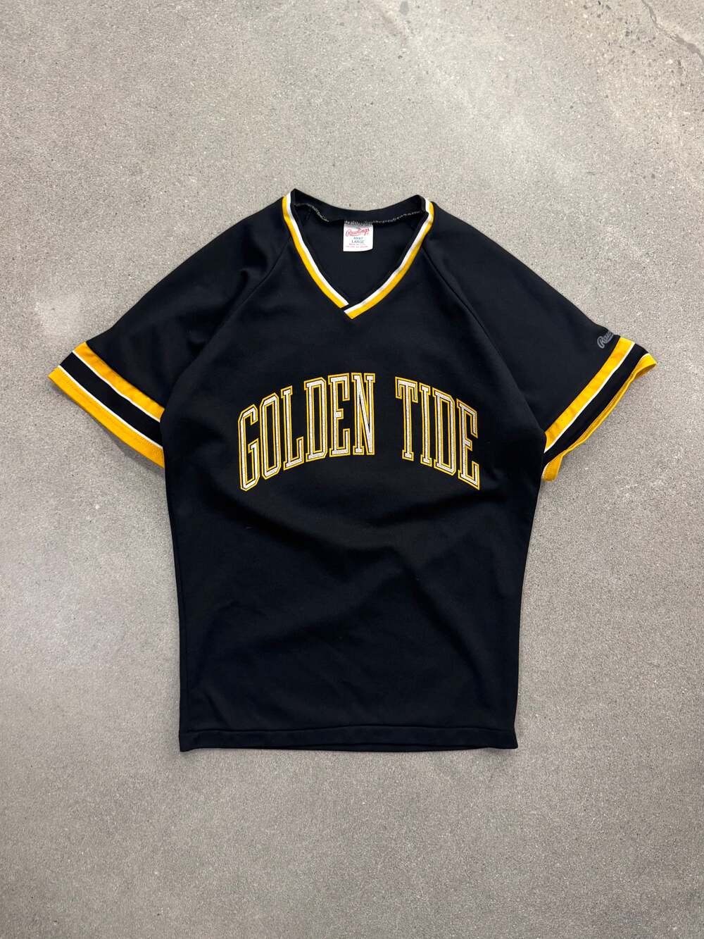 Vintage Rawlings Victoria HarbourCats Golden Tide Baseball Jersey - L